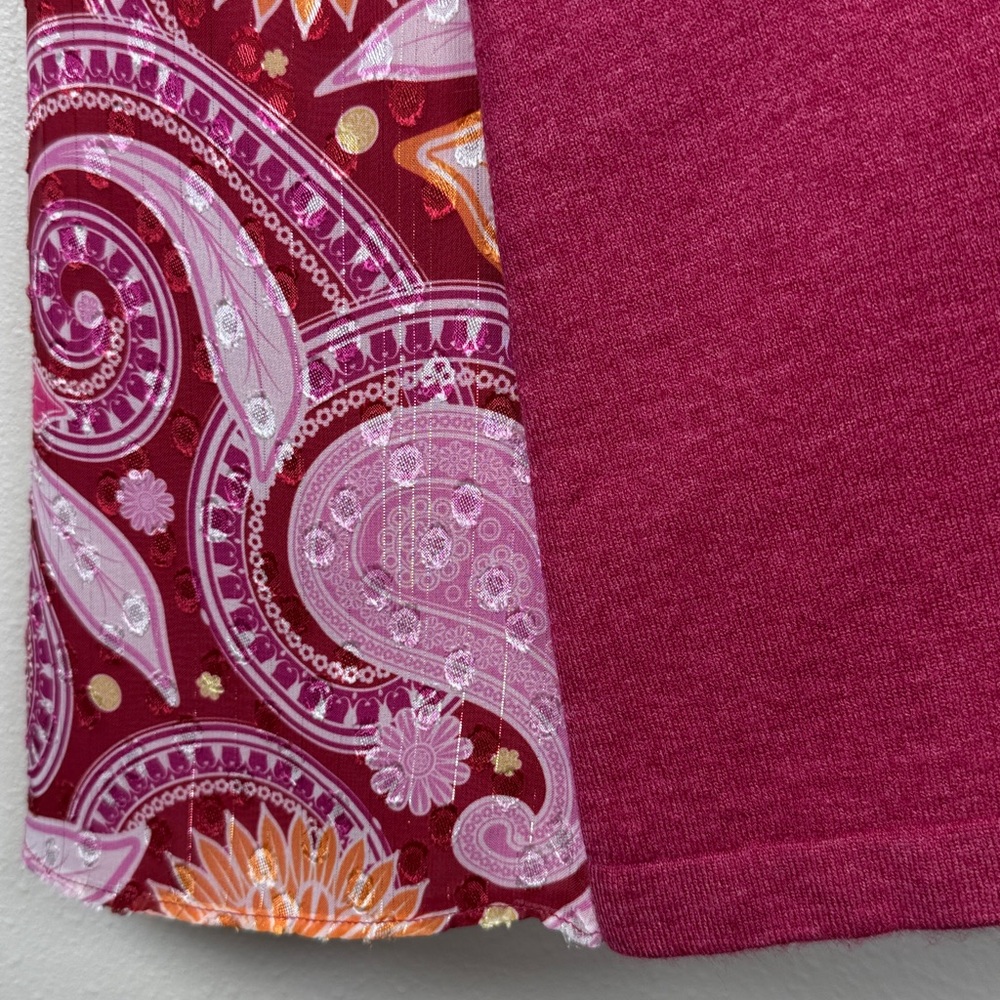 Soft‎ Surroundings Mesa Mirage Open Knit Cardigan M Paisley Lightweight Relaxed - Picture 14 of 16